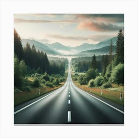 Road In The Mountains 1 Canvas Print