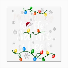 Most Likely To Offer Santa A Beer Drinking Funny Christmas 1 Canvas Print