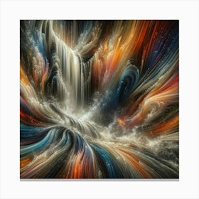 Abstract Waterfall Canvas Print