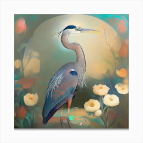 Blue Heron 3 Canvas Print