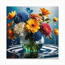 Flowers In A Vase 53 Canvas Print