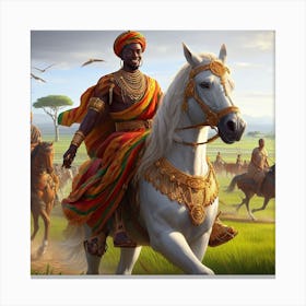 African Warriors Canvas Print