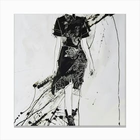 Fashion Drawing Canvas Print