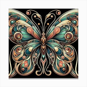 Psychedelic Butterfly 1 Canvas Print