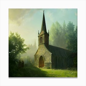 Middle Ages Church Canvas Print