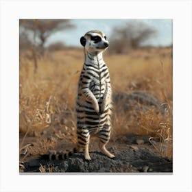 The Meerkat Outlaw Of The Savannah Canvas Print