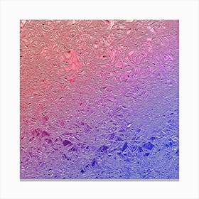 Blue And Pink Aluminum Foil Canvas Print