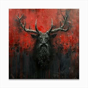 Stag Head Canvas Print