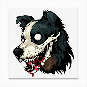 Zombie Dog 3 Canvas Print