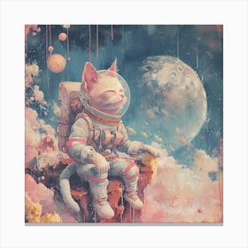 Cat In Space 5 Canvas Print