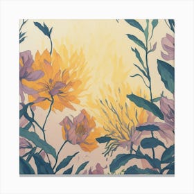 Flowers In The Sun Canvas Print