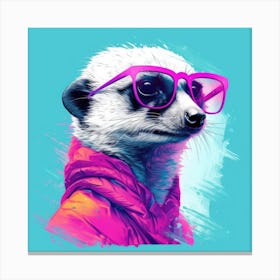 Meerkats Pop Canvas Print