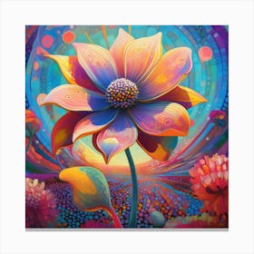 Psychedelic Flower 1 Canvas Print