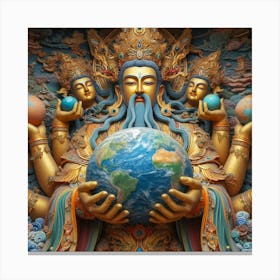 Buddhist Gods Canvas Print
