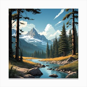 Radiant Wilderness Canvas Print