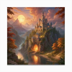 Disney Castle 4 Canvas Print