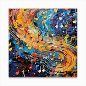 Music Notes 10 Canvas Print