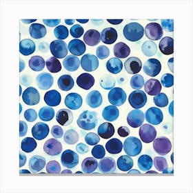 Blue Circles 2 Canvas Print