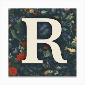 Letter R 3 Canvas Print