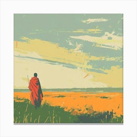 A Masai Mara In Kenya Expressive Strokes Illustr 1720350692 3 Canvas Print