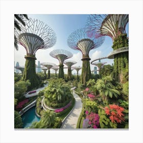 Gardens By The Bay 3 Canvas Print