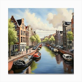 Amsterdam Canal 10 Canvas Print