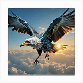 Eagle In Flight Canvas Print