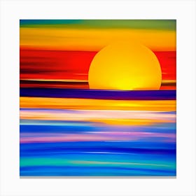 Sunset - Sunset Fine Print Canvas Print