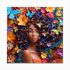 Paper Cut Art 7 Canvas Print