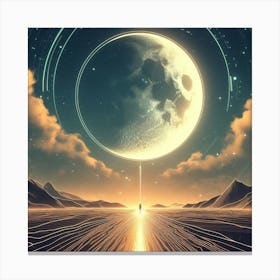 Moon In The Sky 1 Canvas Print