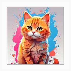 Orange Tabby Cat Canvas Print