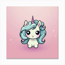 Cute Unicorn 474 Canvas Print