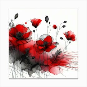 Red Poppies Canvas Print