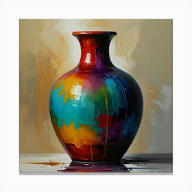 Colorful Vase Canvas Print