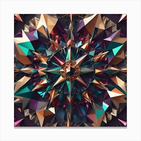 Abstract Geometric Pattern 2 Canvas Print