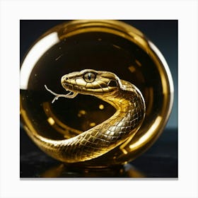 Gold Snake 1 Canvas Print