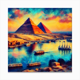 Pyramids Of Giza 2 Canvas Print