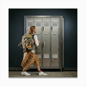 Firefly Travel, Locker, School, Gym, Storage, Secure, Personal, Belongings, Safety, Convenience, Org (10) Canvas Print