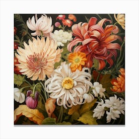 Oil Flower (3) Canvas Print