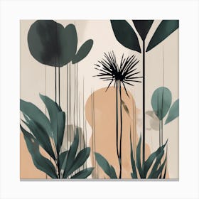 Abstract Of Plants Canvas Print