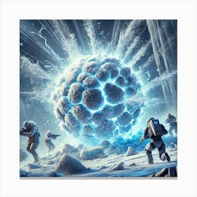 A Futuristic Sci Fi Depiction Of A Frost Grenade I Canvas Print