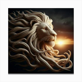 Lion Head 2 Canvas Print