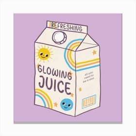 Refreshing Glowing Juice - A Sweet Juice Box Graphic Canvas Print
