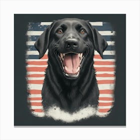 Black Labrador Retriever Canvas Print