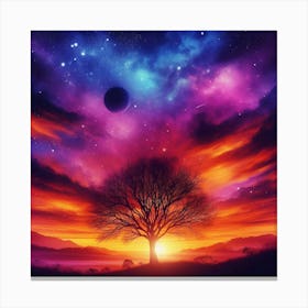 Tree In The Sky 26 Canvas Print