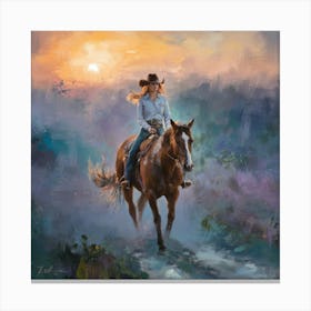 Cowgirl 1 30x30in 9000x9000px 42 Canvas Print