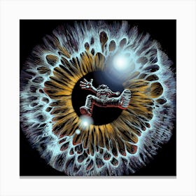 Lost In Your Eye Cosmic Square Canvas Print