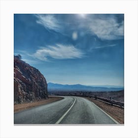 Road In The Desert Canvas Print