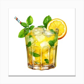 Orange Juice Cocktail 1 Canvas Print