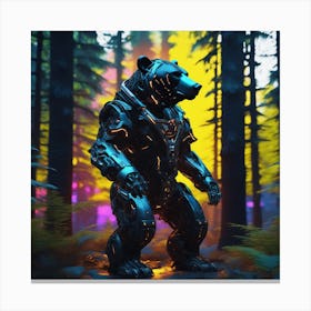 Bear In The Forest 23 Canvas Print